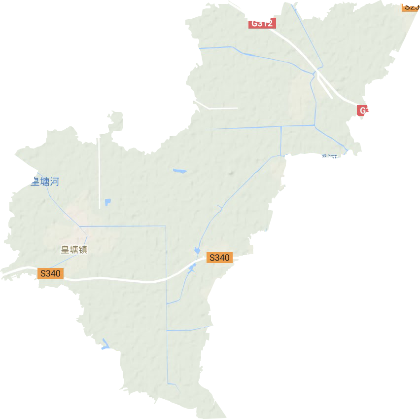 皇塘鎮地形圖