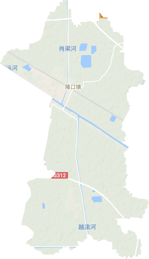 陵口鎮地形圖