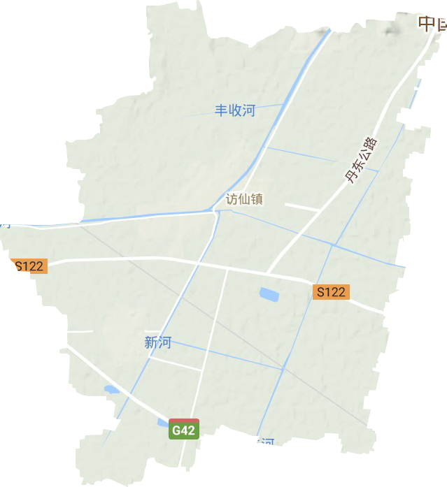 訪仙鎮(zhèn)地形圖