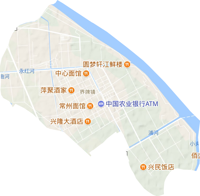 界牌鎮地形圖