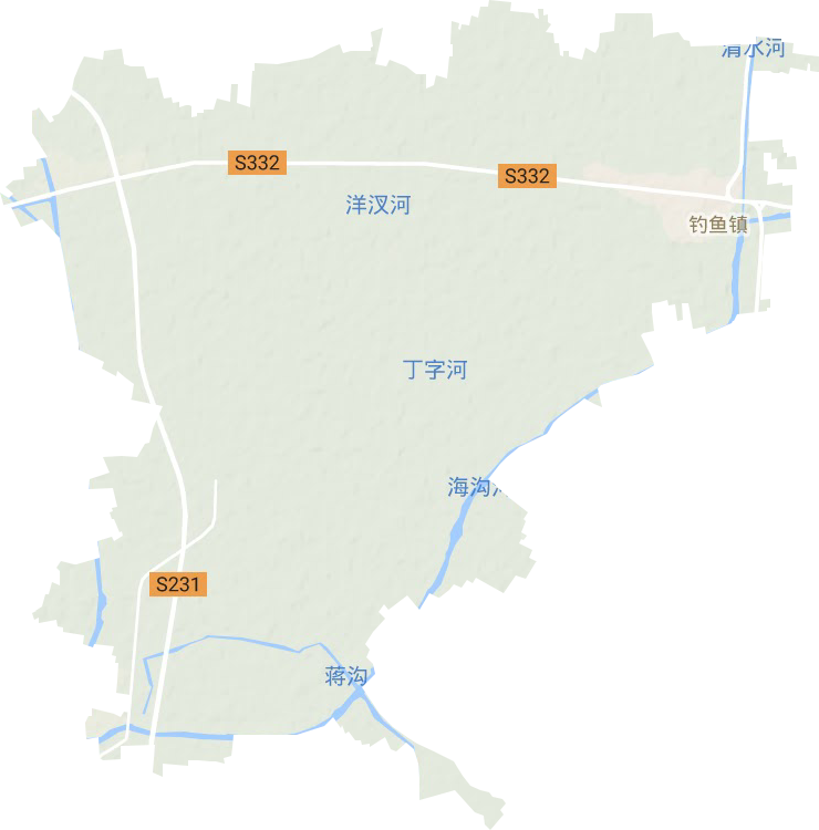 釣魚鎮地形圖