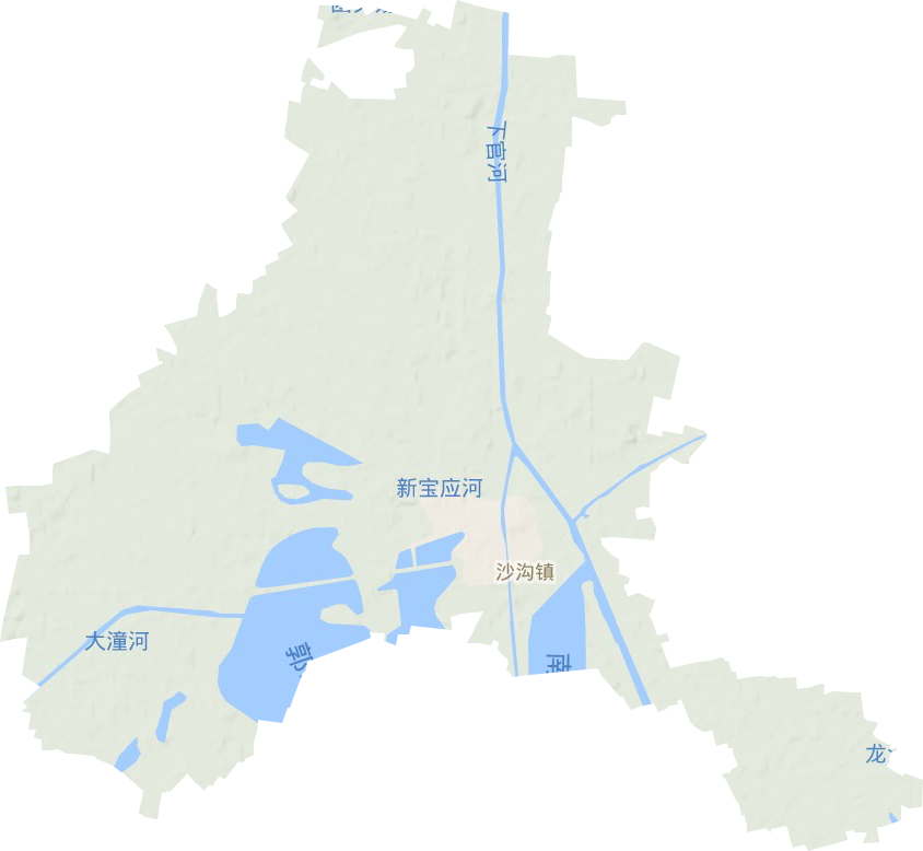 沙溝鎮地形圖