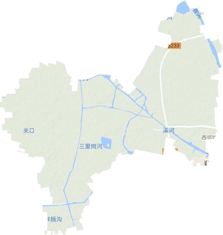 西郊鎮地形圖