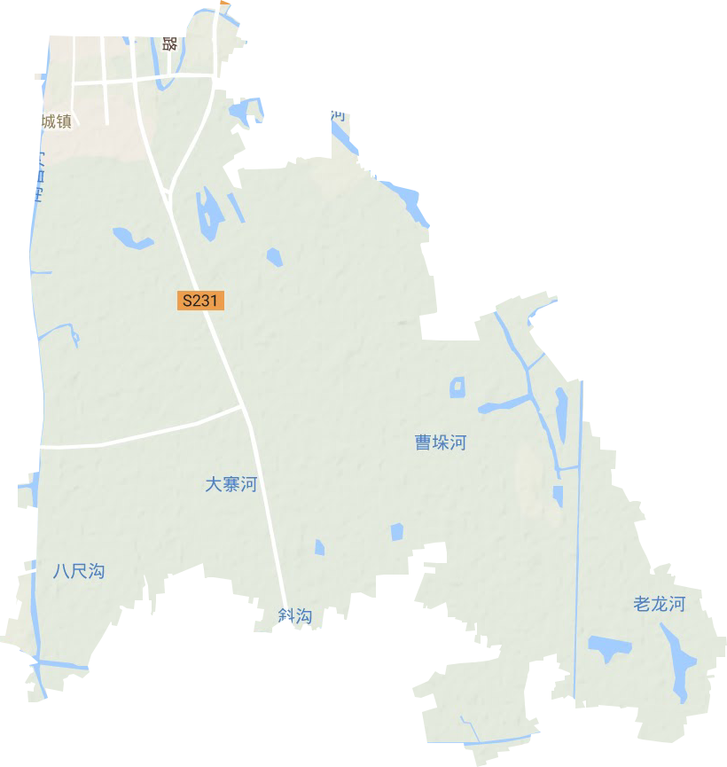 臨城鎮地形圖