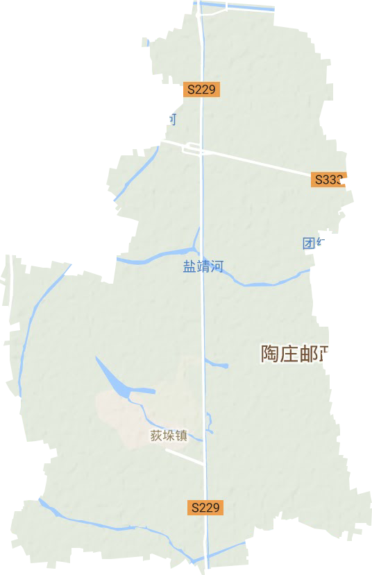 荻垛鎮地形圖