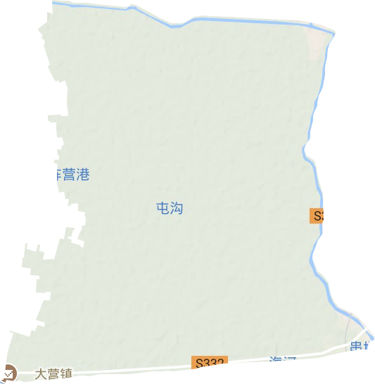 大營(yíng)鎮(zhèn)地形圖