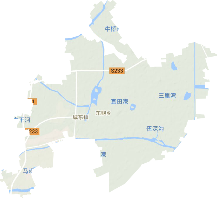 城東鎮地形圖