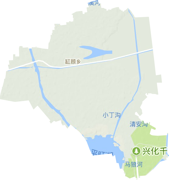 缸顧鄉(xiāng)地形圖