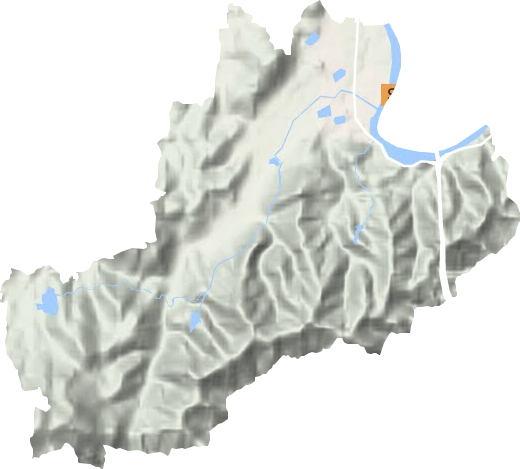 舊縣街道地形圖