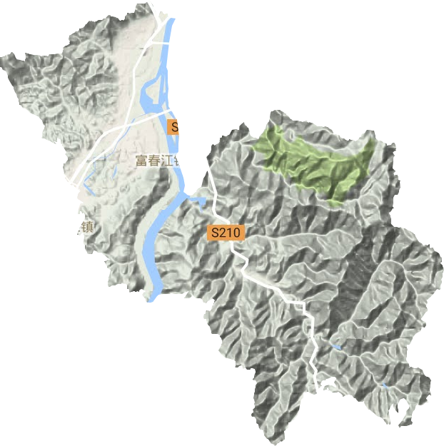 富春江鎮地形圖