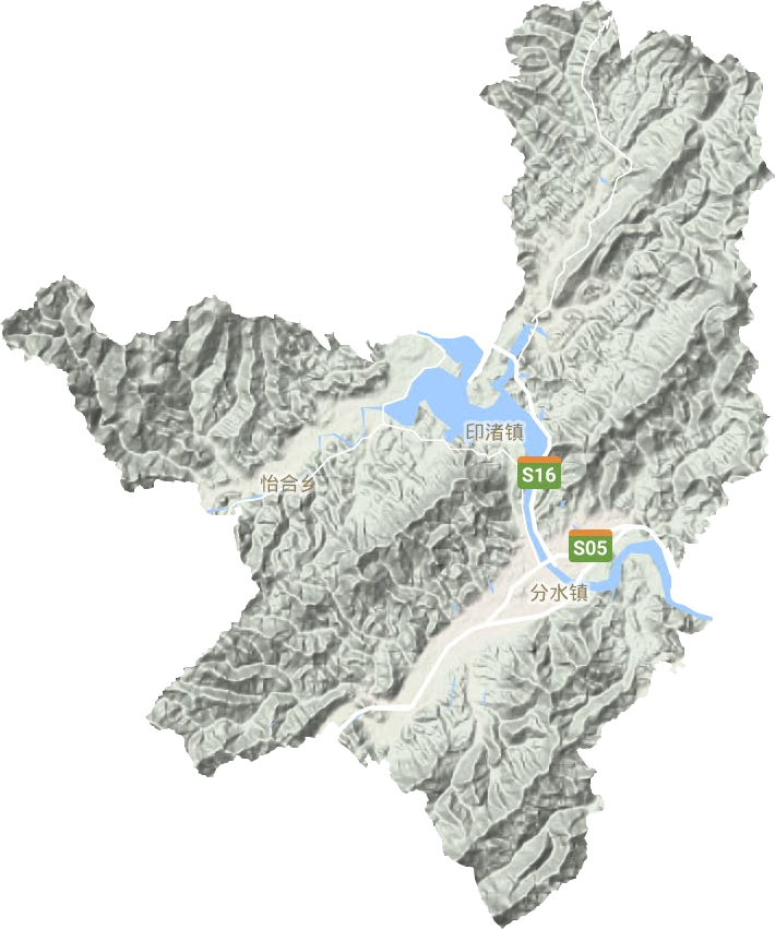 分水鎮地形圖