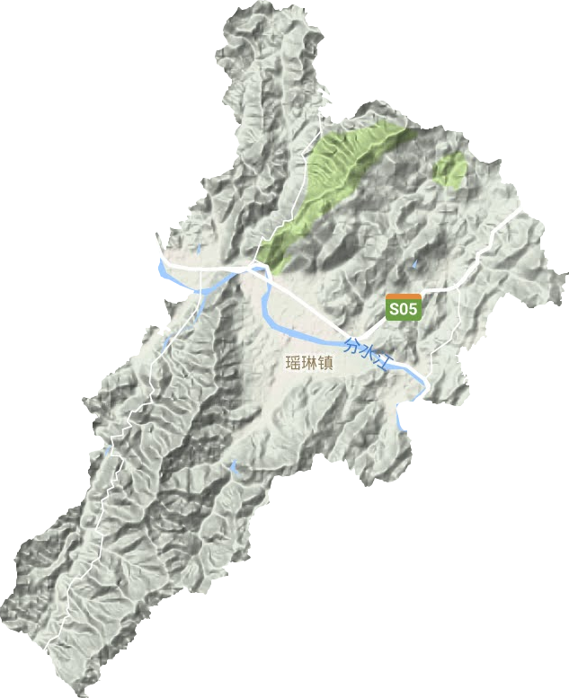 瑤琳鎮地形圖