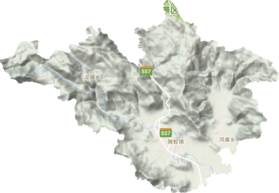騰蛟鎮地形圖