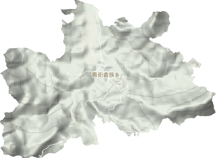 青街畬族鄉地形圖