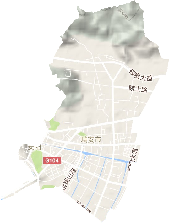 安陽(yáng)街道地形圖