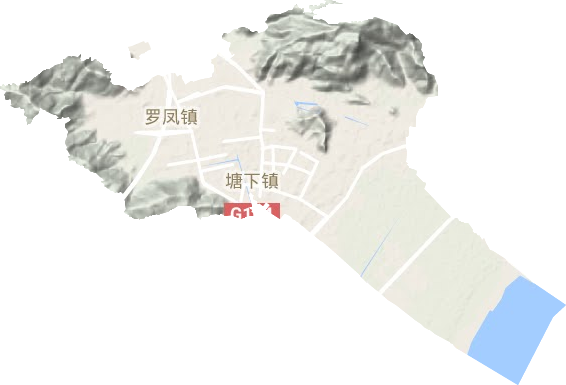 塘下鎮(zhèn)地形圖