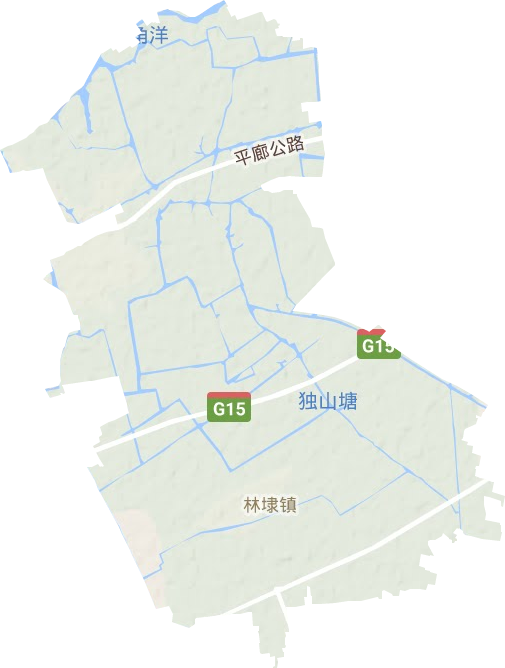林埭鎮地形圖