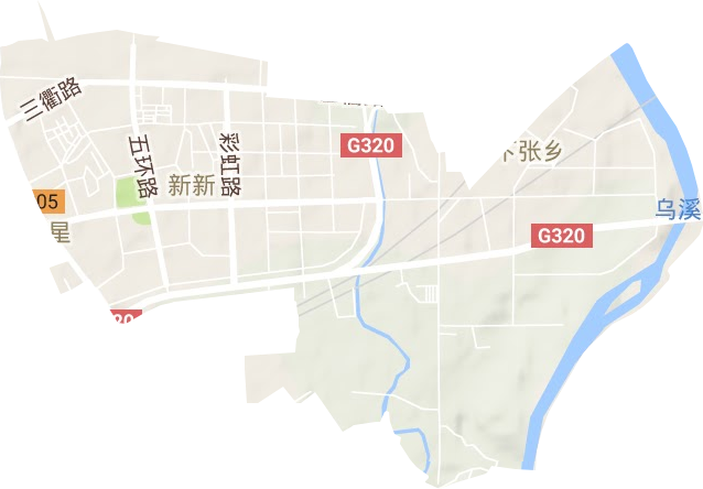 新新街道地形圖