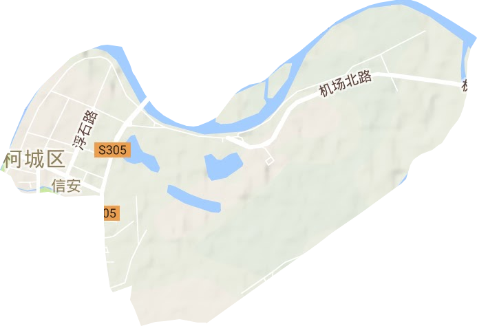 信安街道地形圖