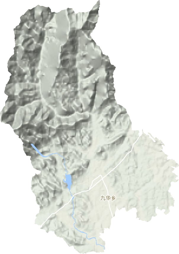 九華鄉(xiāng)地形圖