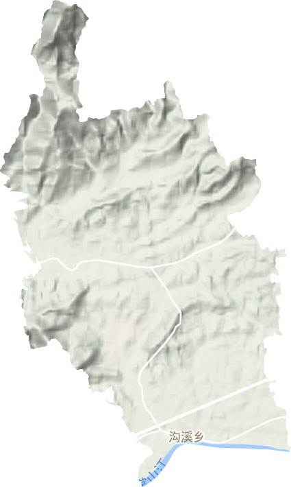 溝溪鄉地形圖