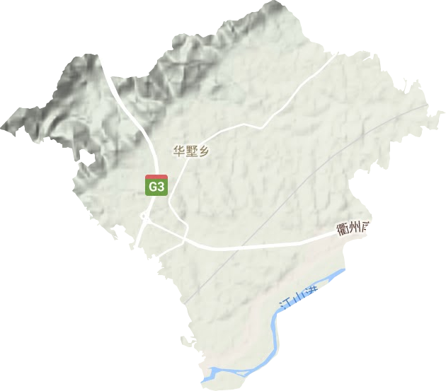 華墅鄉地形圖