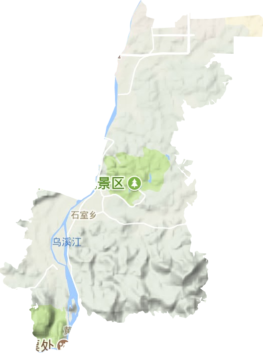 石室鄉(xiāng)地形圖