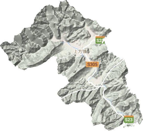 上方鎮地形圖
