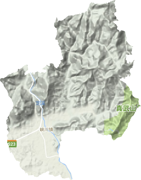 峽川鎮地形圖