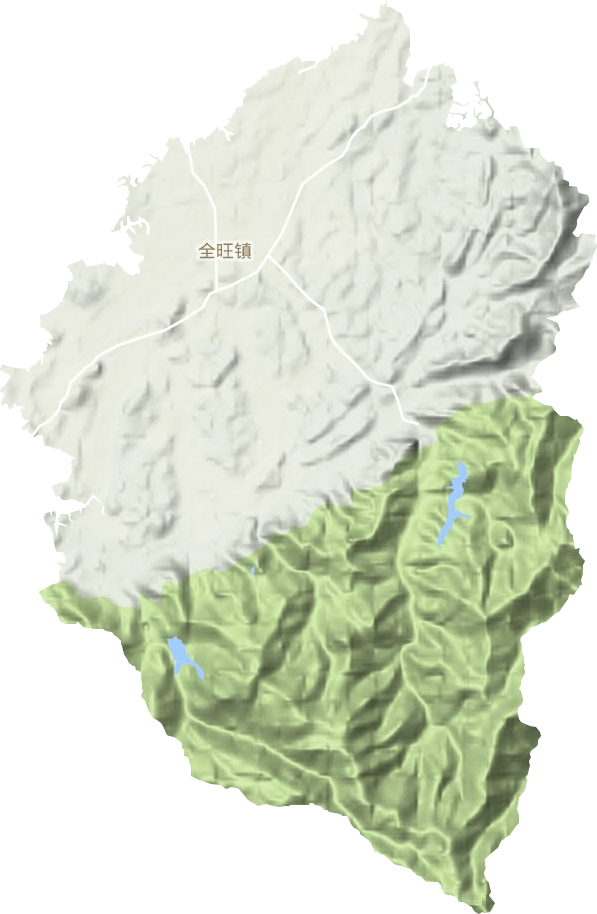 全旺鎮(zhèn)地形圖