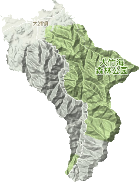 大洲鎮地形圖