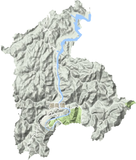 湖南鎮地形圖