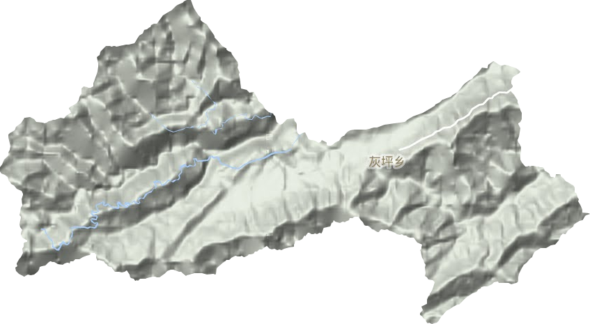 灰坪鄉(xiāng)地形圖
