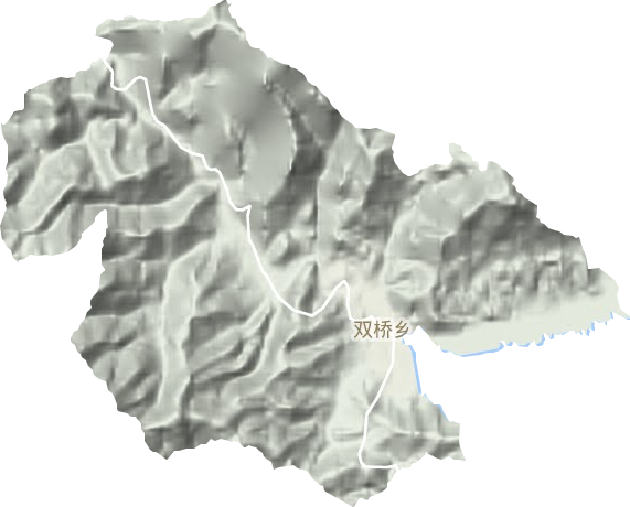 雙橋鄉(xiāng)地形圖