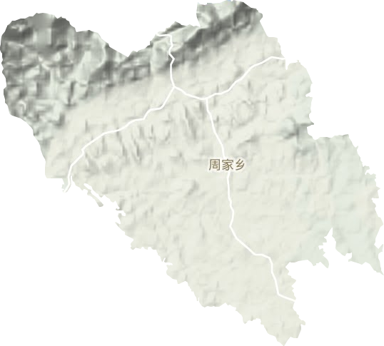 周家鄉(xiāng)地形圖