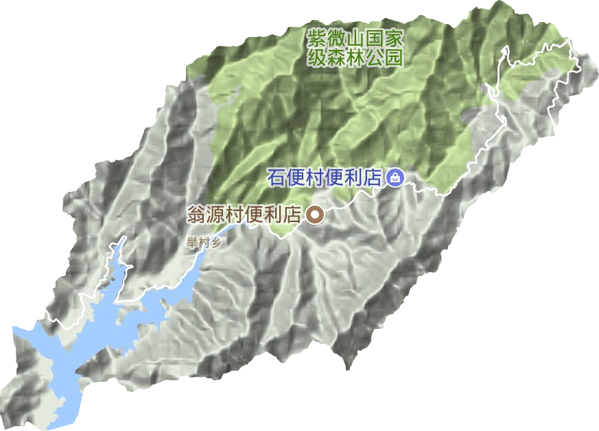 舉村鄉地形圖