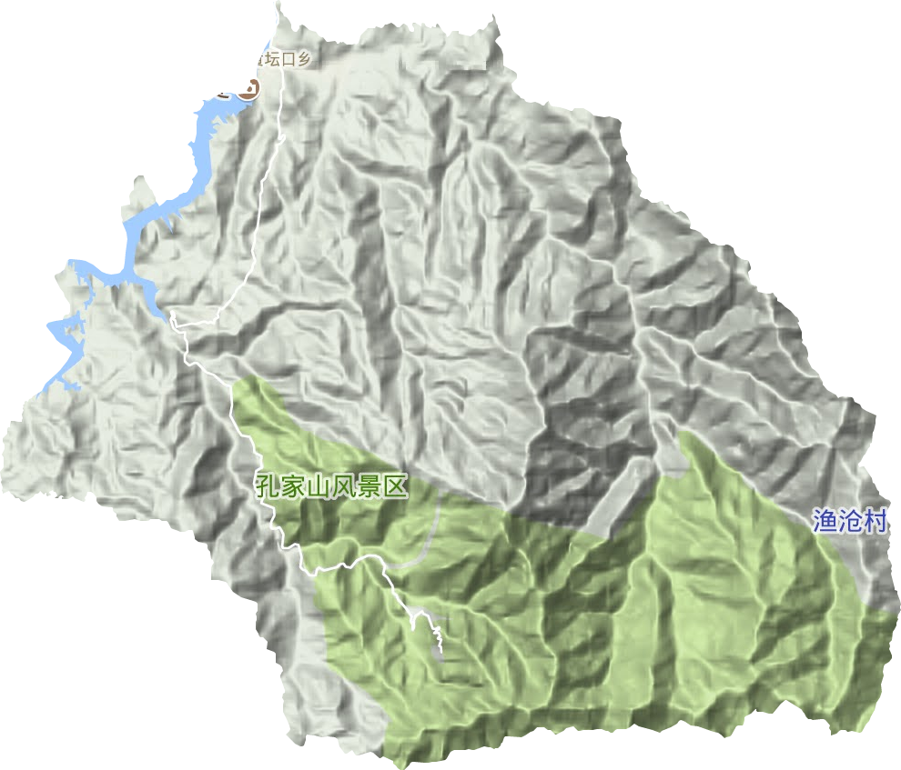 黃壇口鄉(xiāng)地形圖
