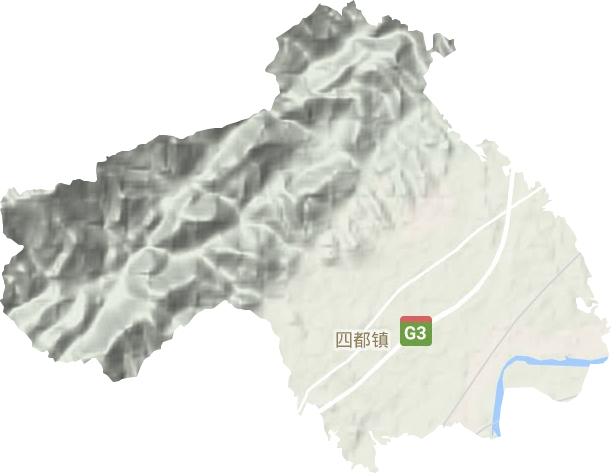 四都鎮地形圖