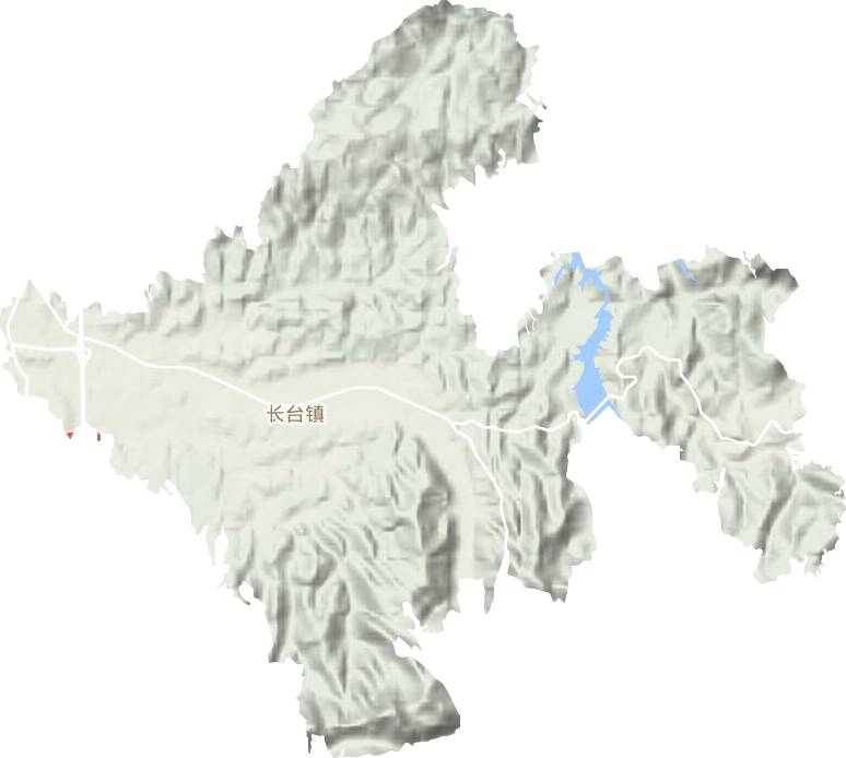長臺鎮地形圖