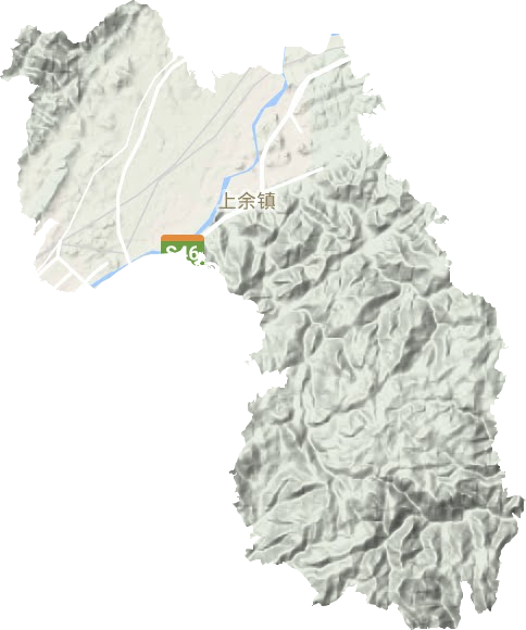 上余鎮地形圖