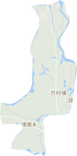 方村街道地形圖