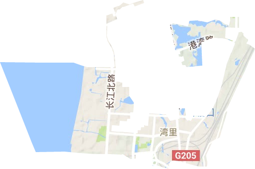 灣里街道地形圖