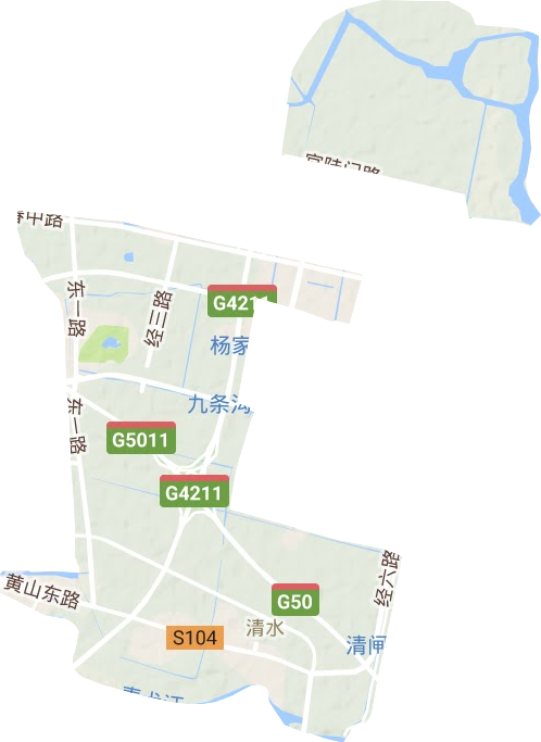 清水街道地形圖