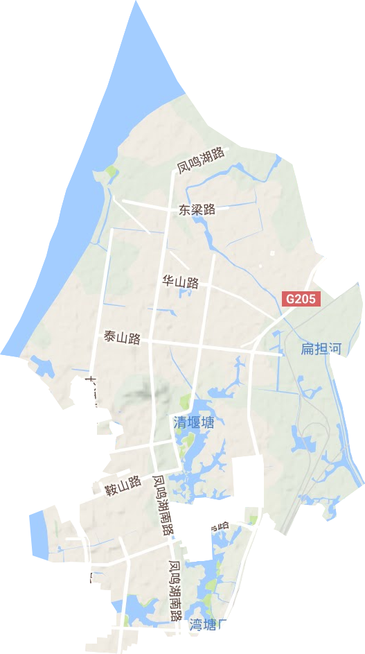 龍山街道地形圖