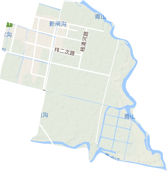 萬春街道地形圖