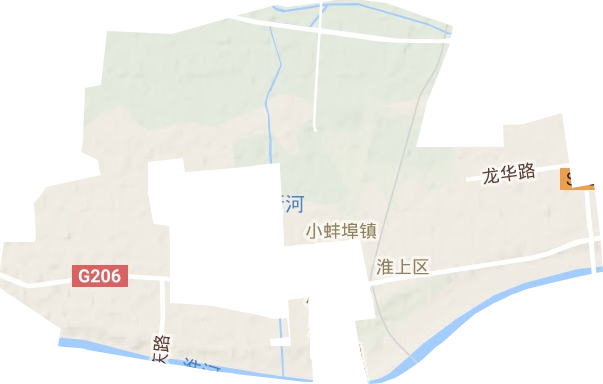 小蚌埠鎮(zhèn)地形圖
