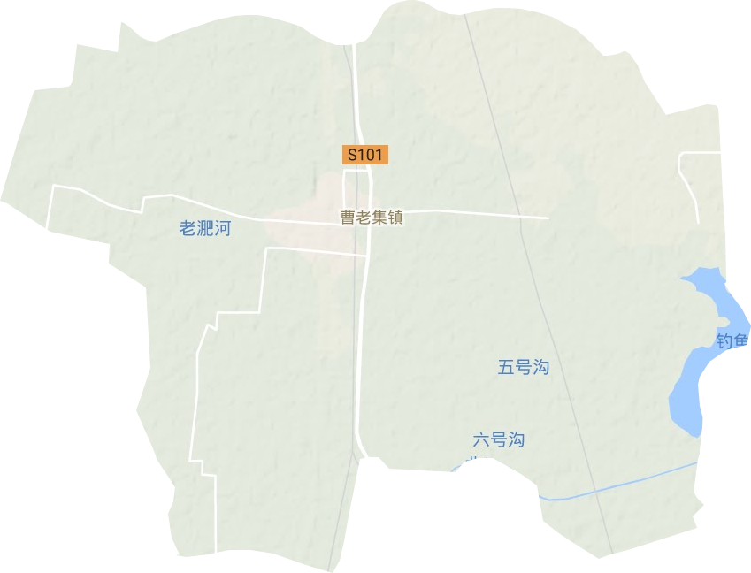 曹老集鎮地形圖