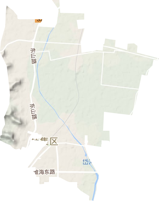 高岳街道地形圖