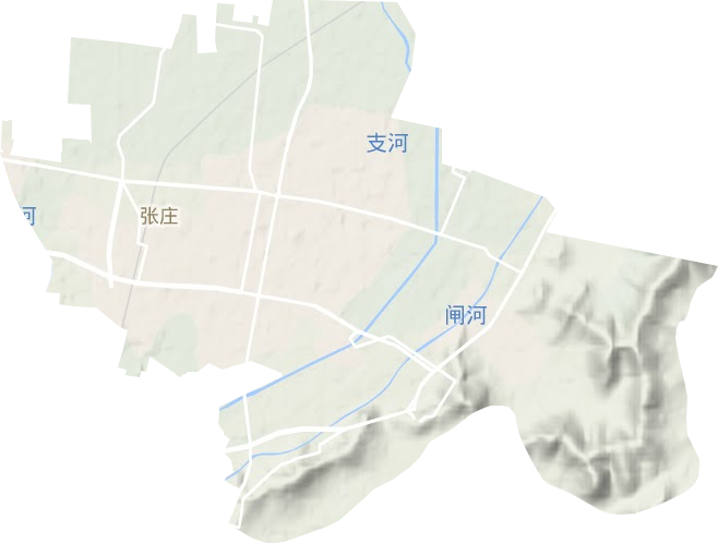 礦山集街道地形圖
