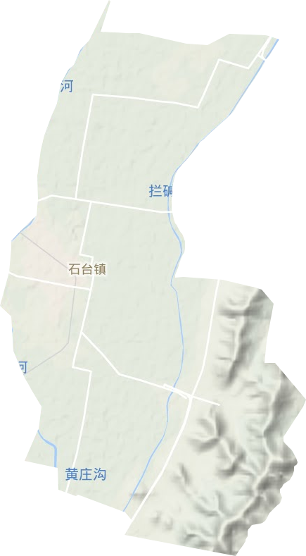 石臺鎮地形圖